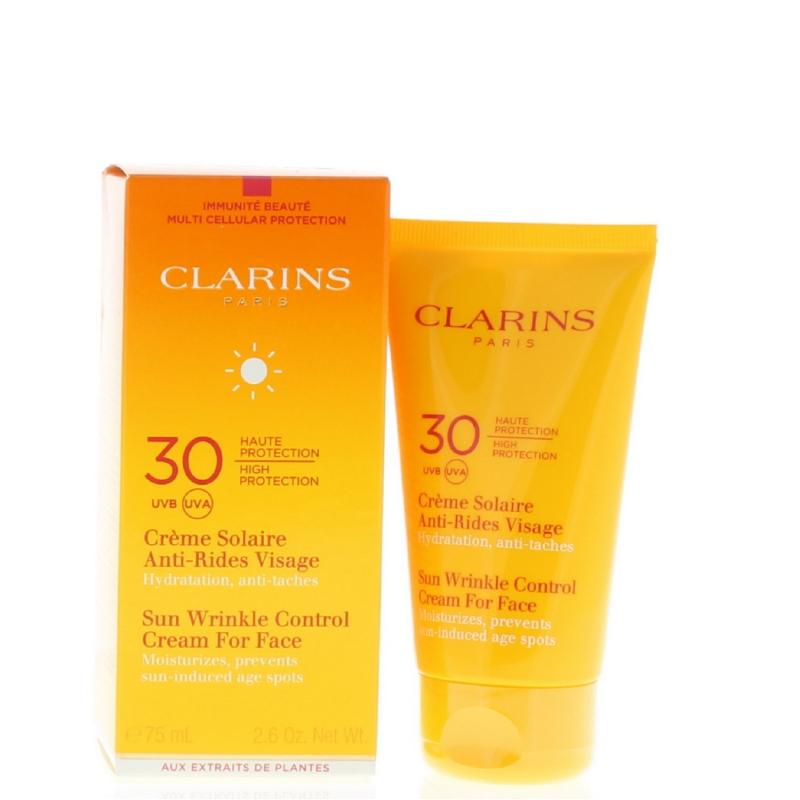 Clarins Sun Wrinkle Control Cream For Face SPF 30 2.6oz