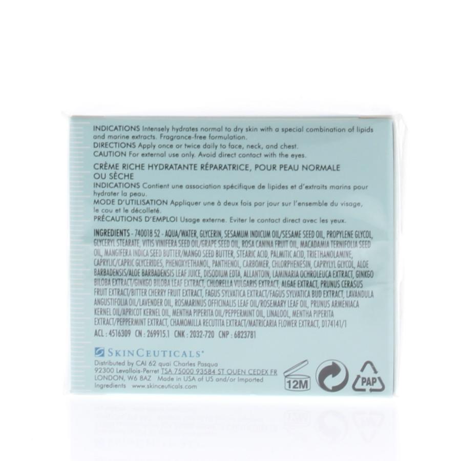 SkinCeuticals Emollience Rich Restorative Moisturizer for Normal or Dry Skin Moisturize 60ml/2oz