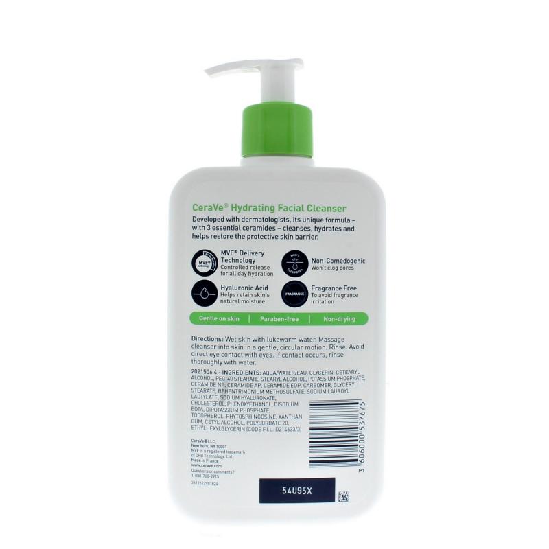 CeraVe Hydrating Facial Cleanser for Normal to Dry Skin 16oz