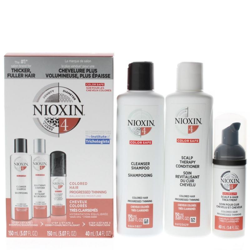 Nioxin System 4 Trial Kit Colored Hair Progressed Thinning