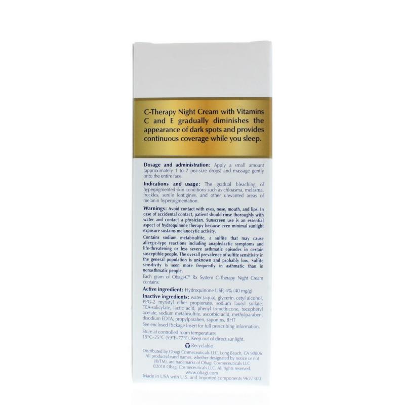 Obagi Rx System C - Therapy Night Cream PM 2 oz / 57 g
