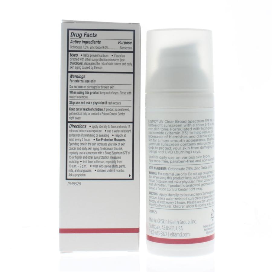 EltaMD UV Clear Broad Spectrum SPF 46 Tinted Face Sunscreen 48g/1.7oz
