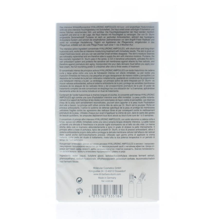 Dr.Barbara Hyaluronic Ampoules (7 Ampoules) Each One 0.06oz