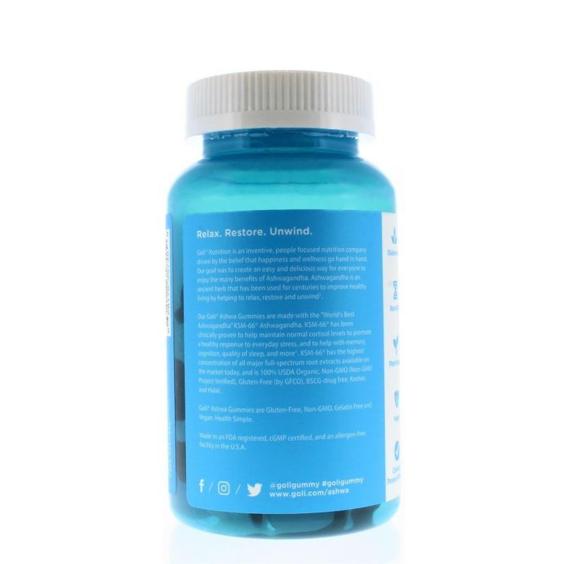 Goli Nutrition Ashwagandha Gummies 60ct