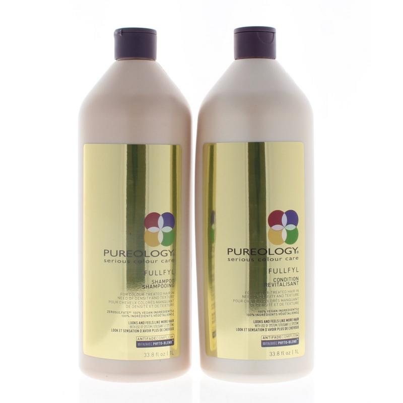 Pureology Fullfyl Shampoo and Conditioner Liter/33.8oz Set