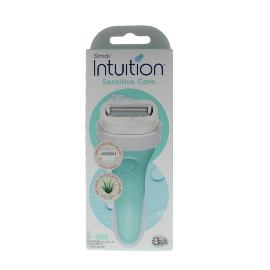 Schick Intuition Sensitive Care Razor with 2 Refill Blades