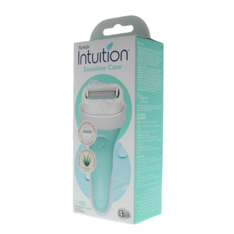 Schick Intuition Sensitive Care Razor with 2 Refill Blades