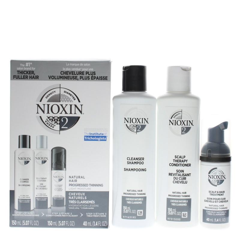 Nioxin System 2 Trial Kit Colored Hair Progressed Thinning