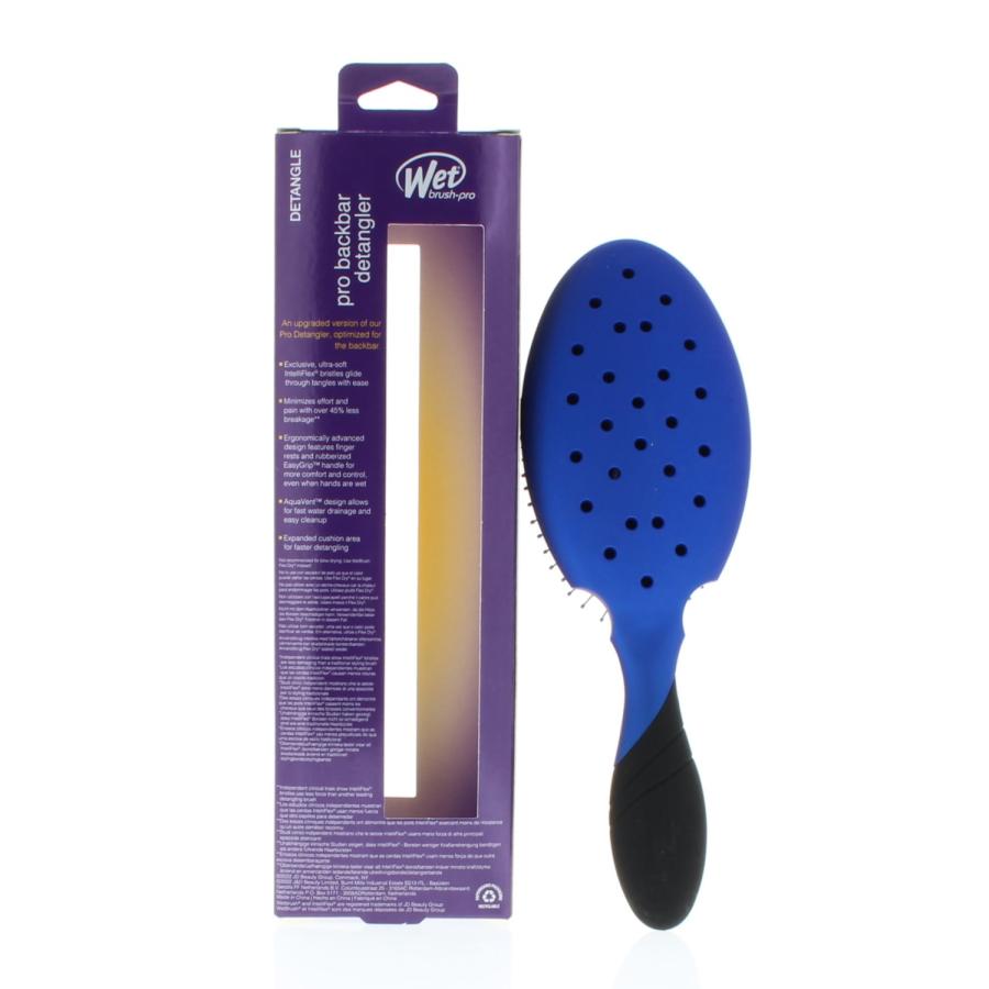 Wet Brush Pro Back Bar Detangler Royal Blue Model# BWP830GXRY
