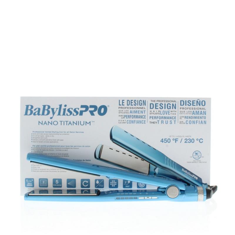 BaBylissPRO Nano Titanium 1 1/2 Vented Ionic Flat Iron