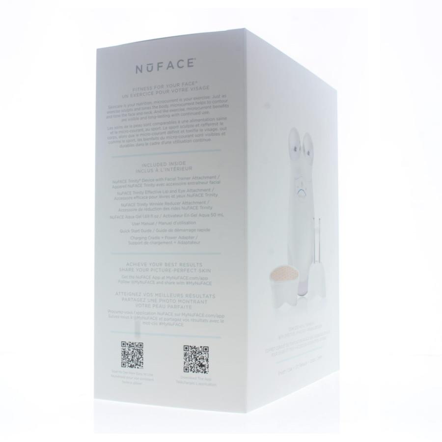 NuFACE Trinity Advanced Facial Toning Device (Includes: Device with Facial Trainer Attachment/Aqua Gel 1.69 Fl Oz/Charging Cradle + Power Adapter/User Manual/Quick Start Guide)