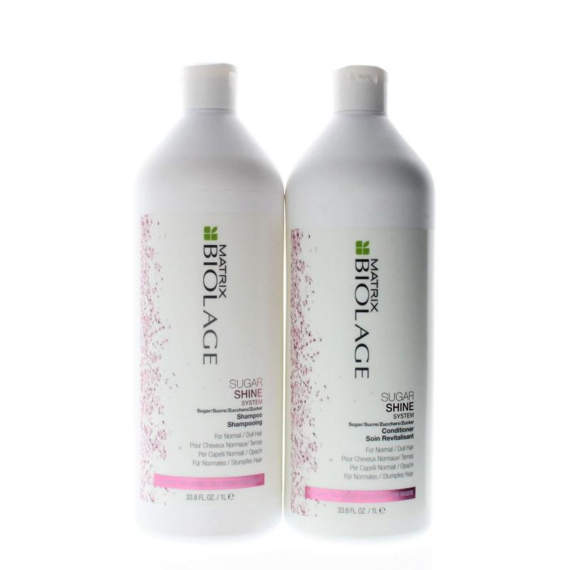 Biolage Sugar Shine Shampoo and Conditioner 33.8oz Duo