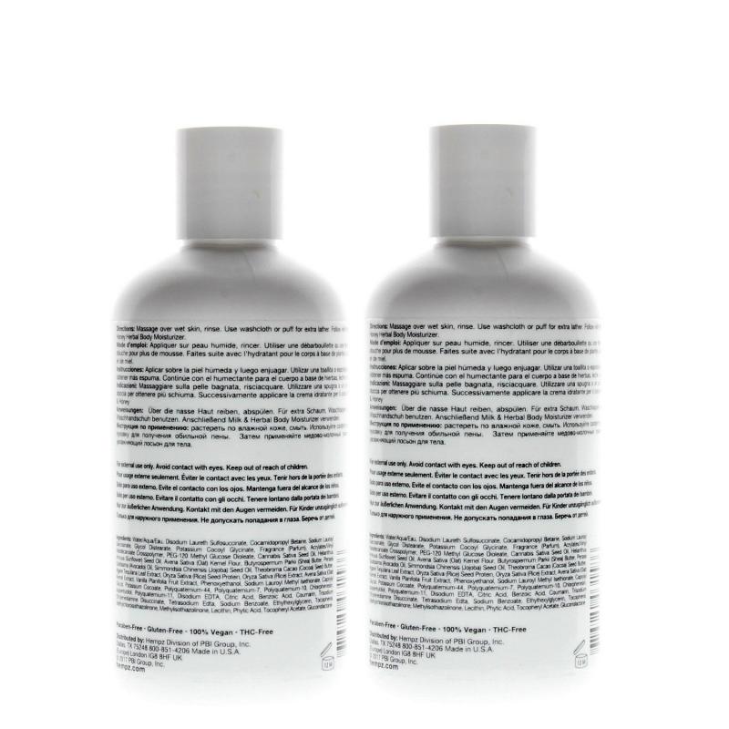 Hempz Aromabody Milk & Honey Herbal Body Wash 8oz (2 Pack)