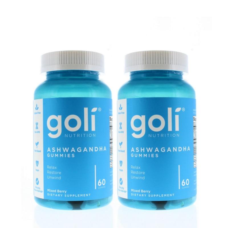 Goli Nutrition Ashwagandha Gummies 60ct (2 Pack)