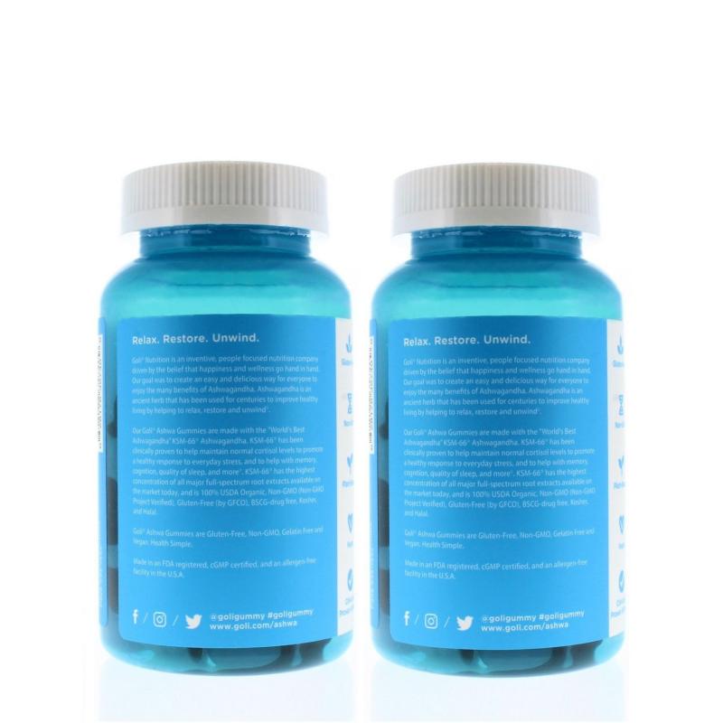 Goli Nutrition Ashwagandha Gummies 60ct (2 Pack)