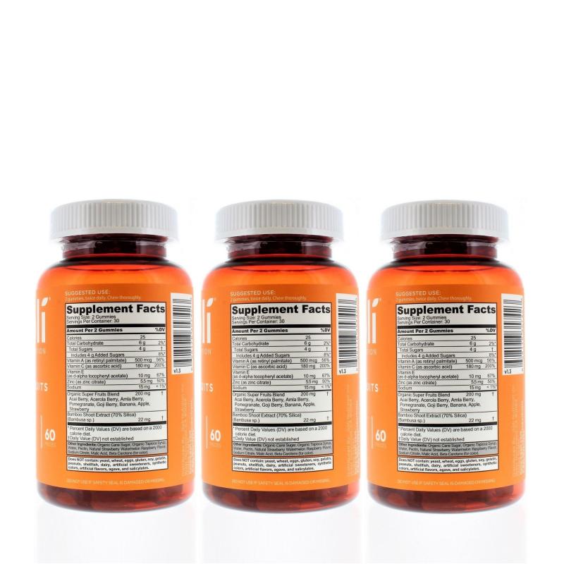 Goli Nutrition Super Fruit Gummies 60ct (3 Pack)