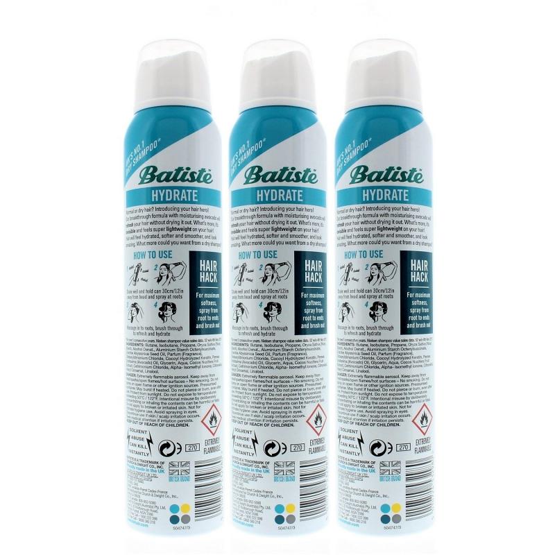 Batiste Hydrate Dry Shampoo 6.73oz (3 Pack)
