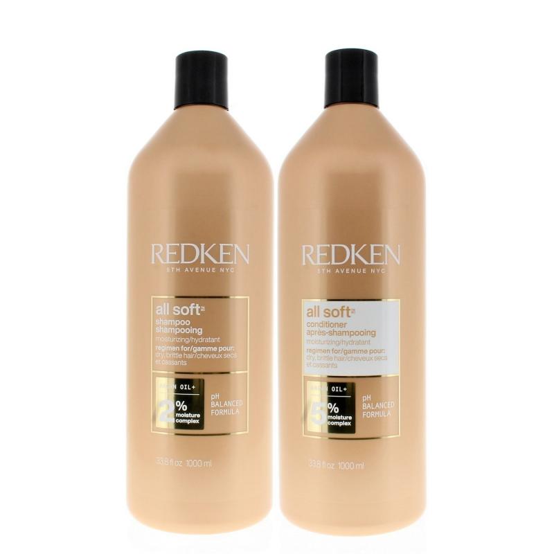 Redken All Soft Moisture Complex 1000ml/33.8oz Duo