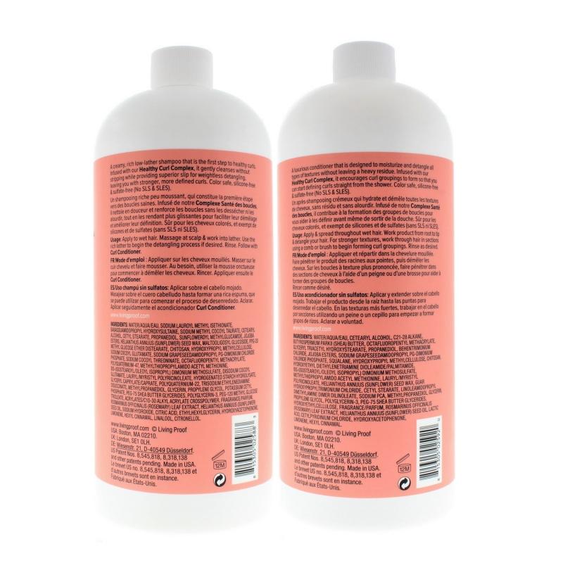 Living Proof Curl Shampoo and Conditioner Liter/32oz Duo