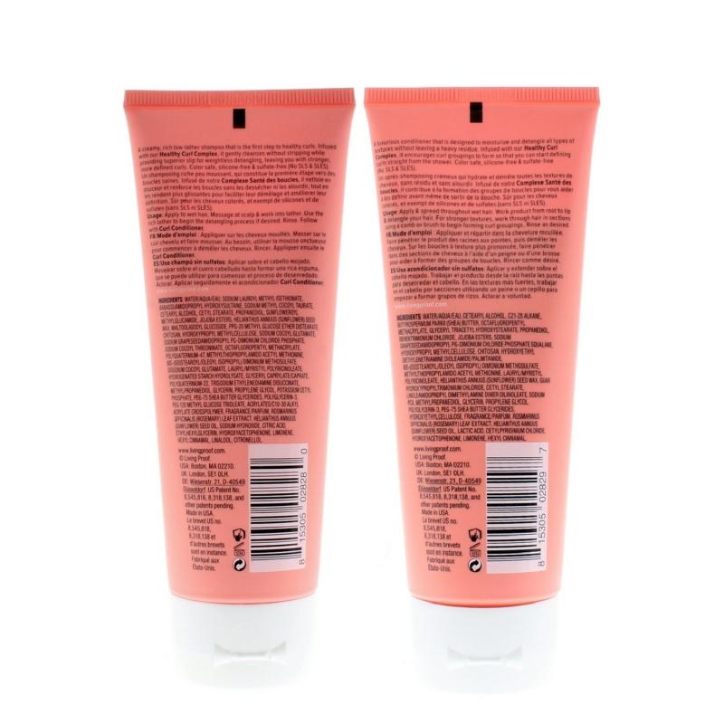 Living Proof Curl Shampoo and Conditioner 100ml/3.4oz Combo