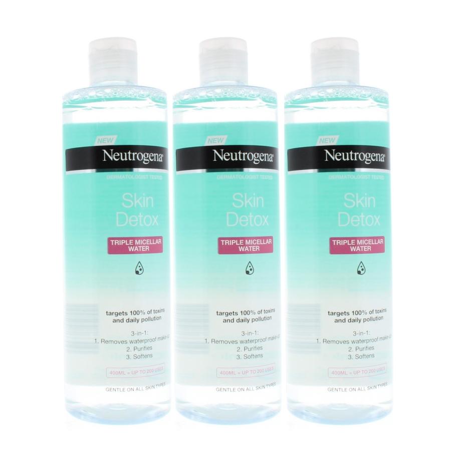 Neutrogena Skin Detox Triple Micellar Water 400ml (3 Pack)