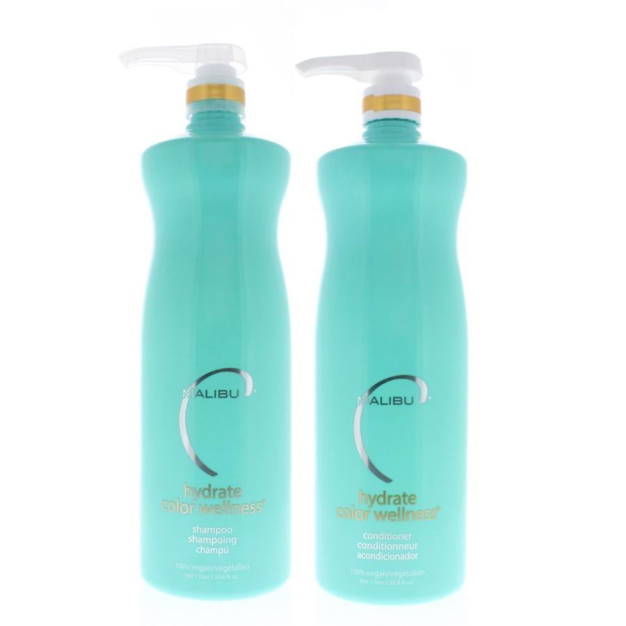 Malibu C Hydrate Color Wellness 33.8oz/1 Liter Duo