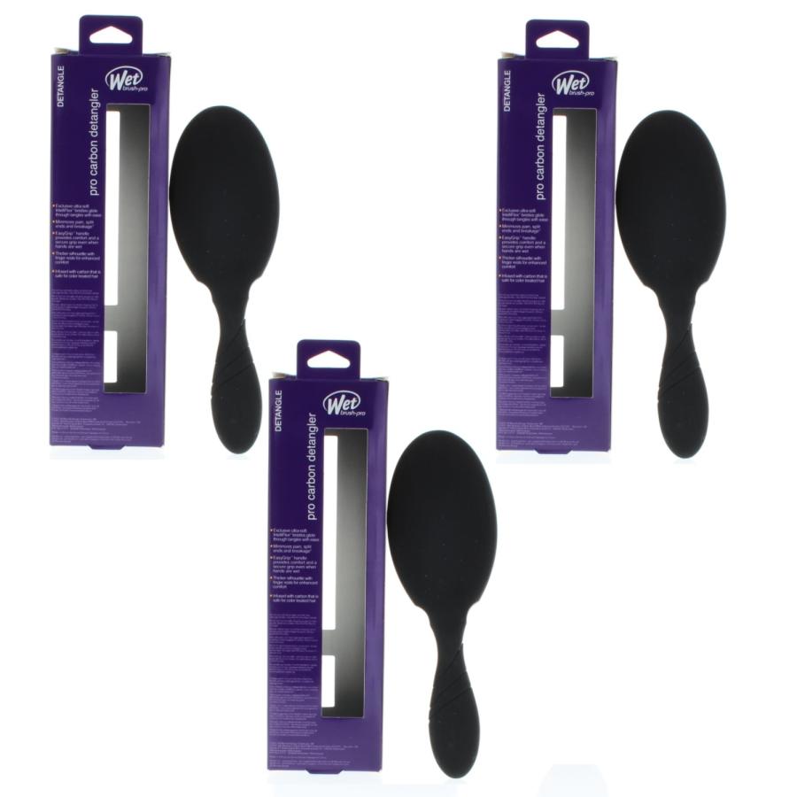 Wet Brush Pro Carbon Detangler Model# BWP830CRBL (3 Pack) Wet Brush Pro Carbon Detangler Model# BWP830CRBL (3 Pack)