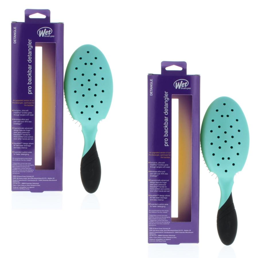Wet Brush Backbar Detangler Purist Blue Model# BWP830GXBLNW (2 Pack)