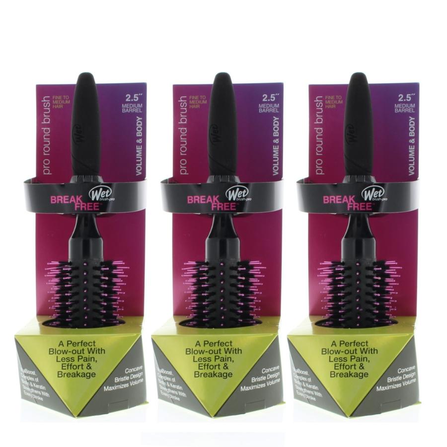 Wet Brush Volumizing 2.5 Round Brush Fine Model# BWP834VMFM2.5R (3 Pack) Wet Brush Volumizing 2.5 Round Brush Fine Model# BWP834VMFM2.5R (3 Pack)