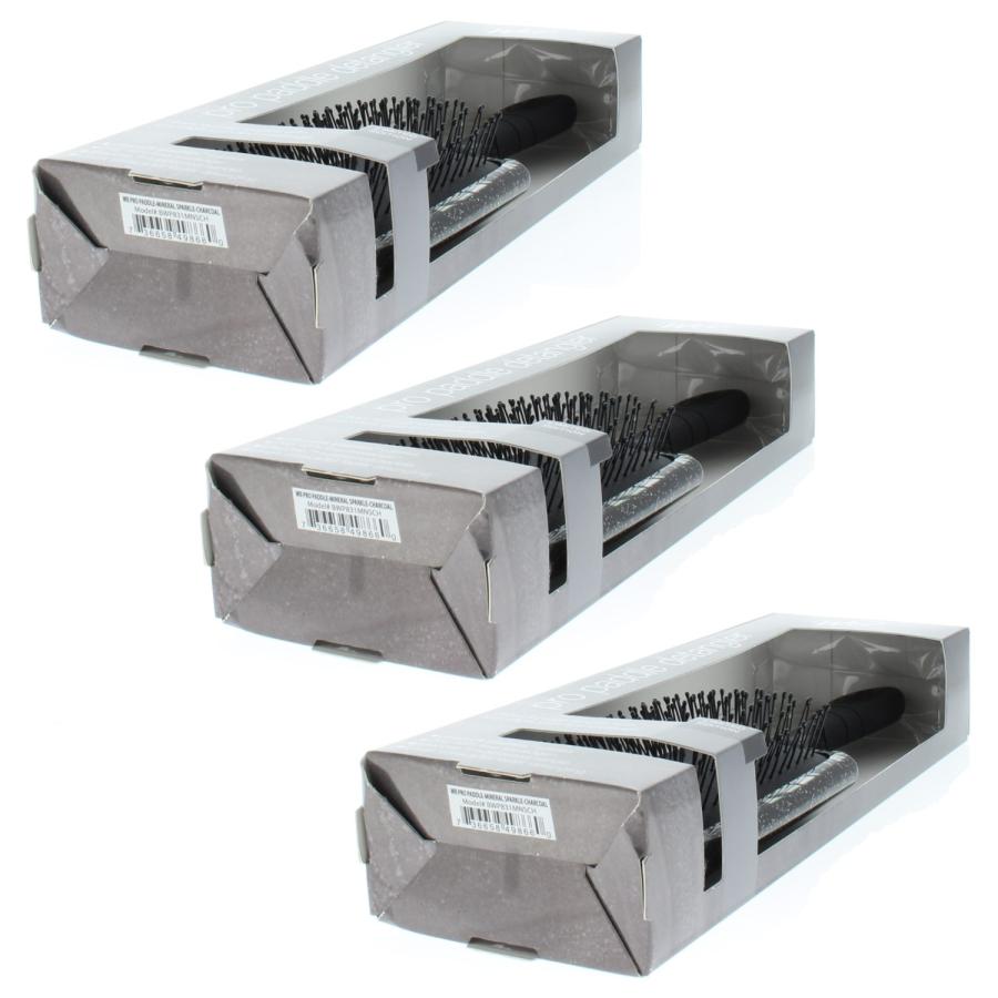 Wet Brush Pro Paddle Mineral Sprkle Charcoal (3 Pack) Wet Brush Pro Paddle Mineral Sprkle Charcoal (3 Pack)