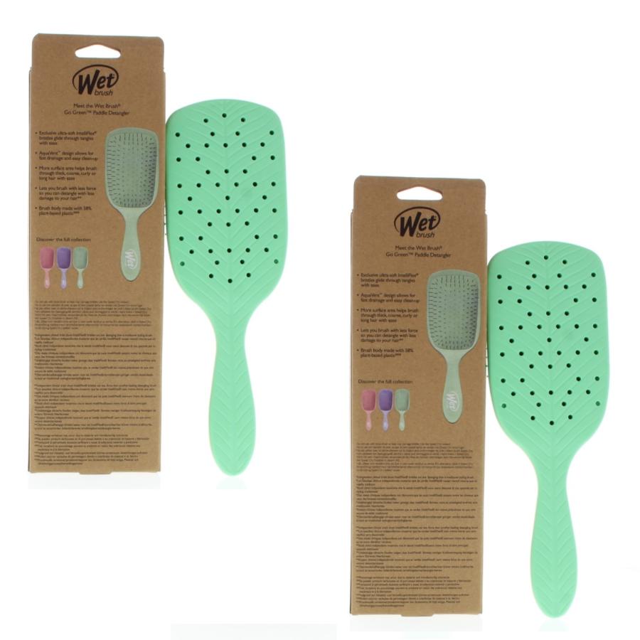 Wet Brush Go Green Paddle Detangler Green (2 Pack) Wet Brush Go Green Paddle Detangler Green (2 Pack)