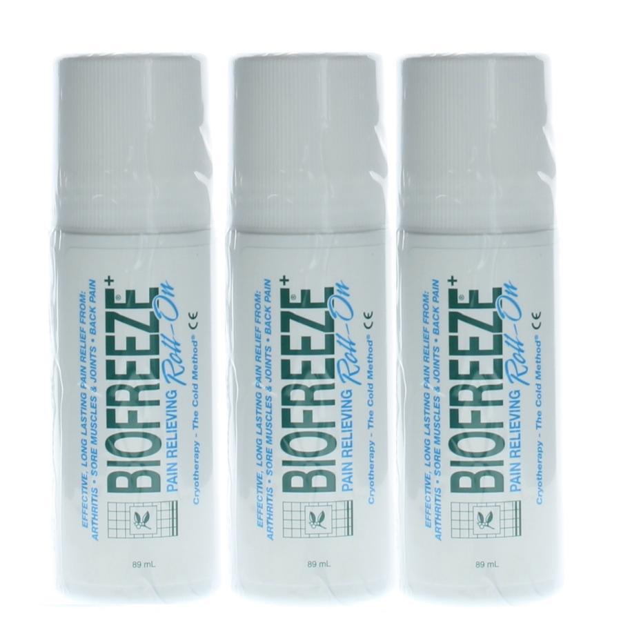 Biofreeze Pain Relieving Roll-On 89ml (3 Pack)