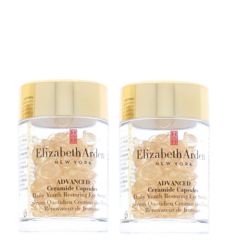 Elizabeth Arden Advanced Ceramide Capsules Daily Youth Restoring Eye Serum 60 ct/0.35oz/10.5ml (2 Pack)