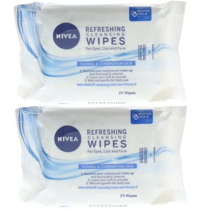 Nivea 3-In-1 Refreshing Cleansing Wipes Face Cleansing