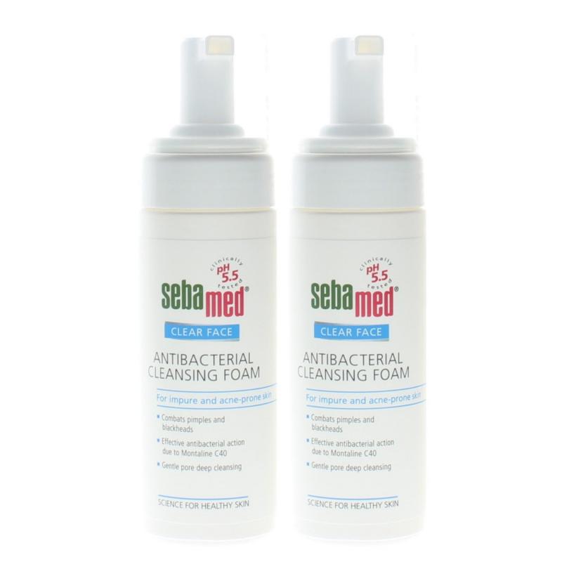 Sebamed Clear Face Antibacterial Cleansing Foam for Acne-Prone 5.07oz (2 Pack)