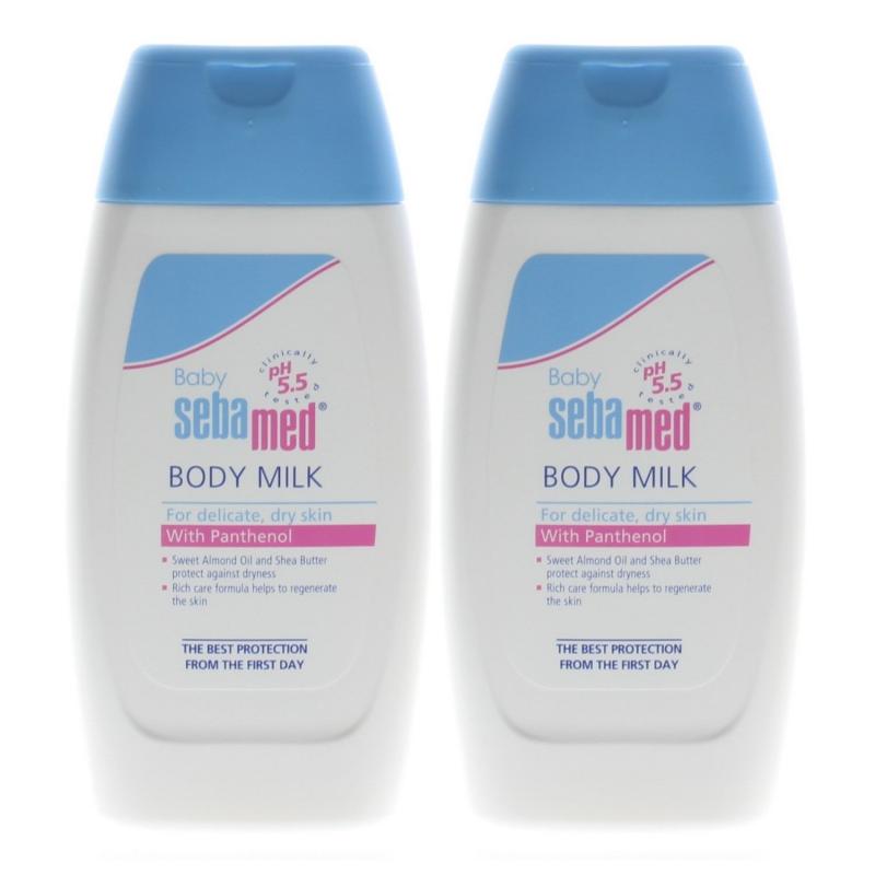 Sebamed Baby Body Milk for Delicate Dry Skin with Panthenol 6.7oz (2 Pack)