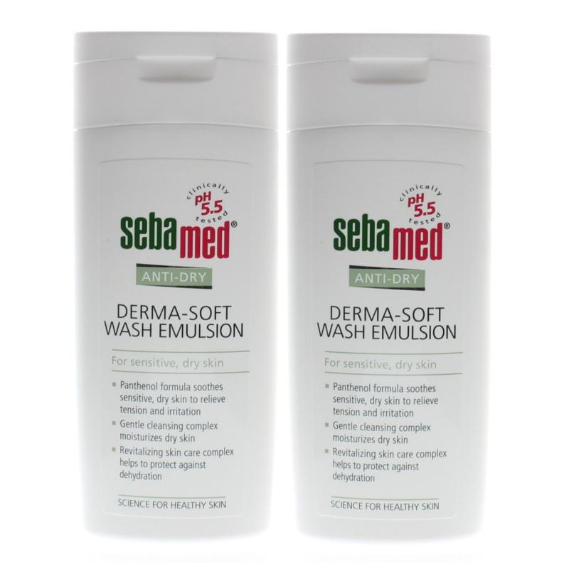 Sebamed Anti-Dry Derma-Soft Wash Emulsion for Sensitive Dry Skin 6.7oz (2 Pack)