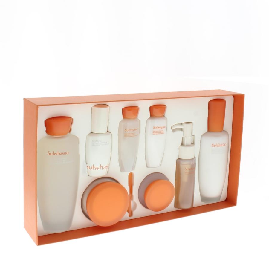 Sulwhasoo Essential Comfort Skincare Ritual 8 Piece Set (Balancing Water 150ml + 35ml Balancing Emulsion 125ml + 35ml Firming Cream 50ml + 15ml First Care Activating Serum VI 15ml Gentle Cleansing Foam 50ml)