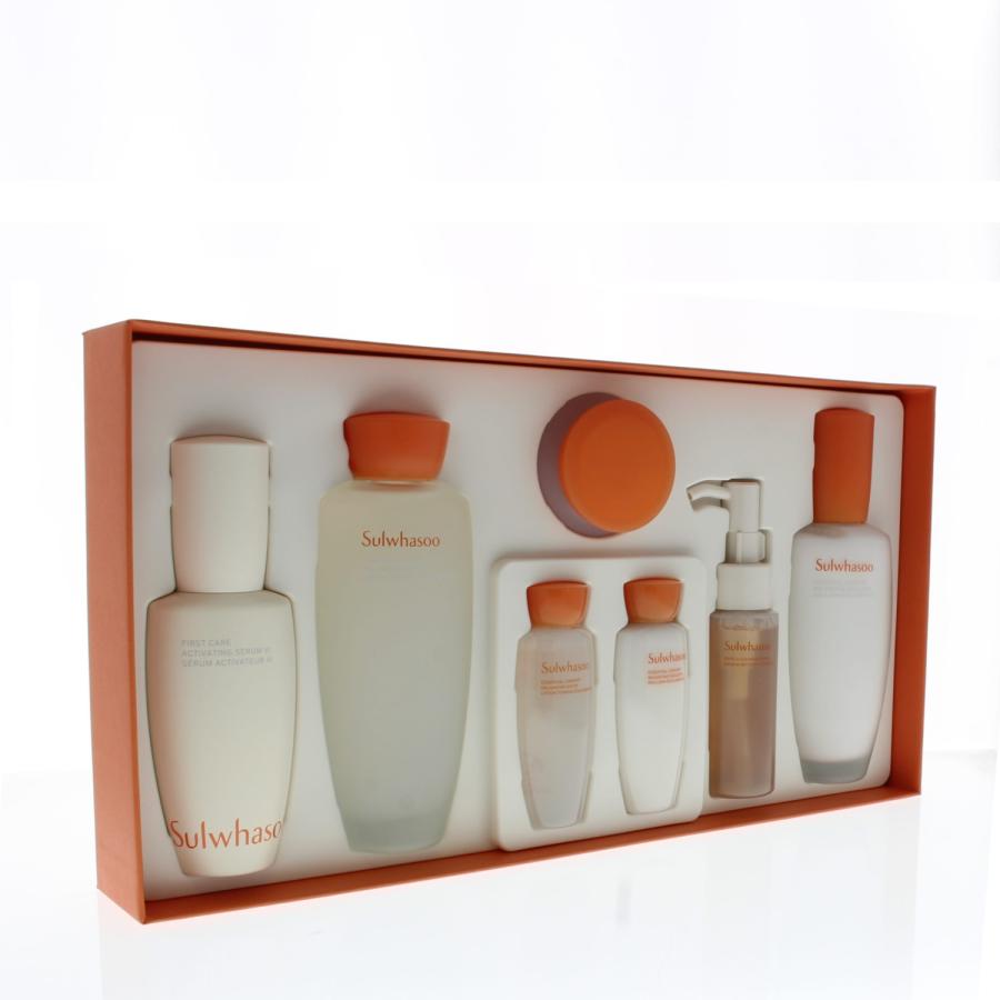 Sulwhasoo First Care Comforting Ritual 7 Piece Set (Balancing Water 150ml + 15ml Balancing Emulsion 125ml + 15ml Activating Serum VI 60ml + 15ml Firming Cream 15ml)