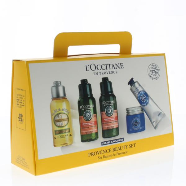 L'Occitane Provence Beauty 5 Piece Set (Intensive Repair Shampoo 75ml/2.5oz Intensive Repair Conditioner 75ml/2.5oz Almond Shower Oil 75ml/2.5oz Shea Ultra Rich Body Cream 50ml/1.7oz Shea Hand Cream 30ml/1oz)