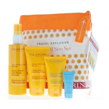 Clarins Travel Exclusive Take Off Sun Set 4pc