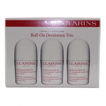 Clarins Travel Exclusive Roll On Deodorant Trio 3 x 50ml