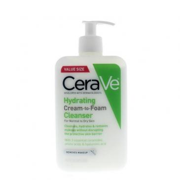 CeraVe Hydrating Cream-to-Foam Cleanser