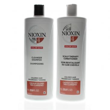Nioxin System 4 Cleanser + Scalp Therapy Liter Duo