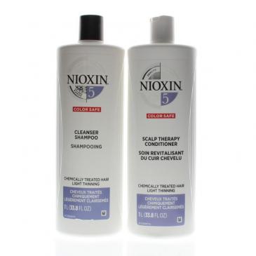 Nioxin System 5 Cleanser + Scalp Therapy 33.8oz/Liter Duo