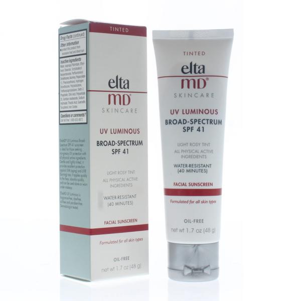 EltaMD UV Luminous Broad Spectrum SPF 41 Tinted Facial Sunscreen 50ml/1.7oz