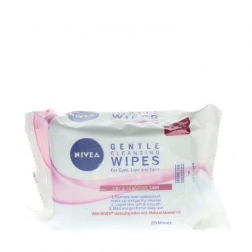 Nivea 3-In-1 Gentle Cleansing Wipes for Sensitive Skin