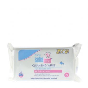 Sebamed Baby Cleansing Wipes for Delicate Skin with Panthenol (72 Wipes)Â?