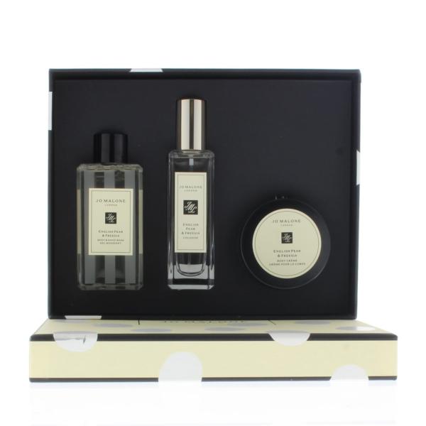 Jo Malone London Perfume Gift Set (Includes: English Pear & Freesia Cologne 1oz English Pear & Freesia Hand & Body Wash 3.4oz English Pear & Freesia Body Creme 1.7oz)