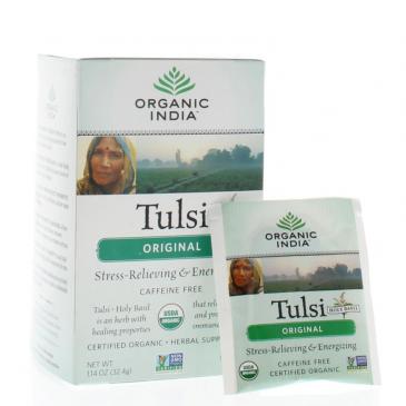 Organic India Tulsi Original Net Wt. 1.14oz/32.4g (18 Infusion Bags)